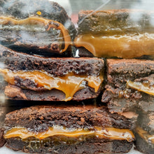 Load image into Gallery viewer, Gooey Salted Caramel Fudge Brownies (GF)
