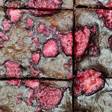 Load image into Gallery viewer, Raspberry Dark Chocolate Brownies (GF)
